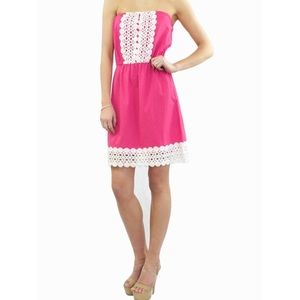 Mudpie Bliss Pink Strapless Dress Size Small